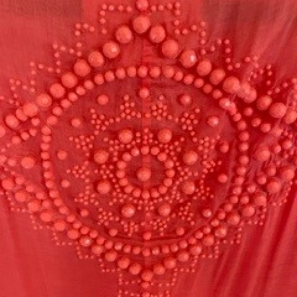 Designer Coral MiniDress_Beach_Cocktail Size Medium - Picture 4 of 4